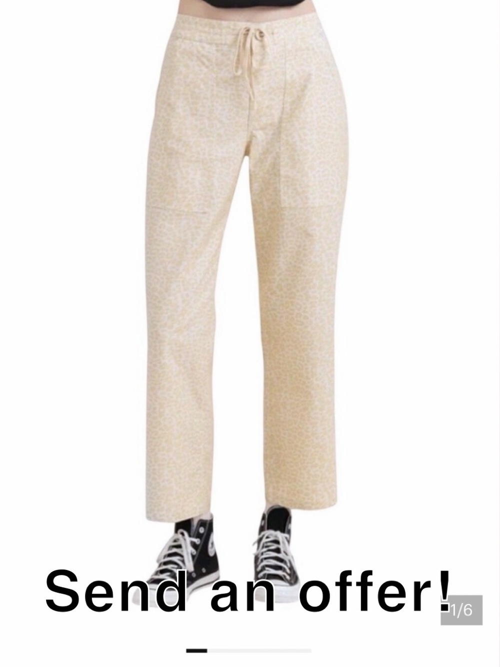 NWOT Roark Animal Print Straight Pants